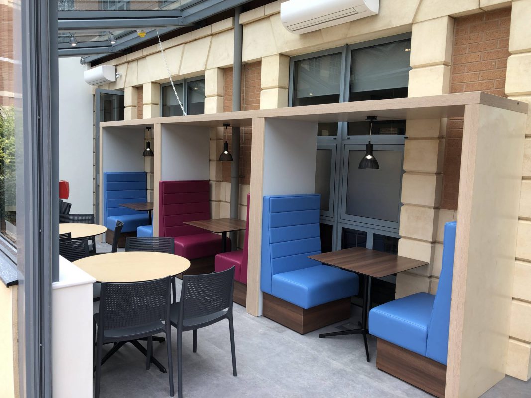 Construction of Conservatory Extension seating areas