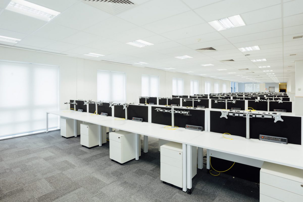 FTSE 100 data security company full office fit out