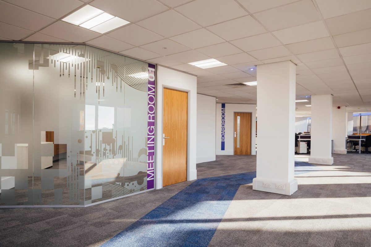 full office fit out - office coridors