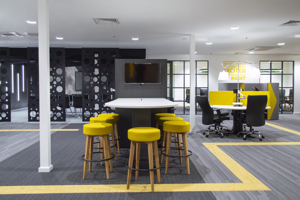 co-working office design and fit out
