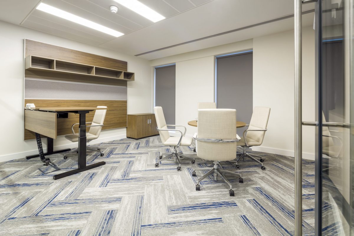 large office fit out and office design in London - meeting room