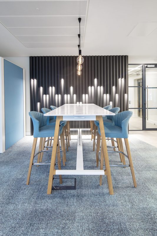 large office fit out and office design in London - communal area