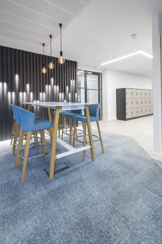 large office fit out and office design in London - secluded seat