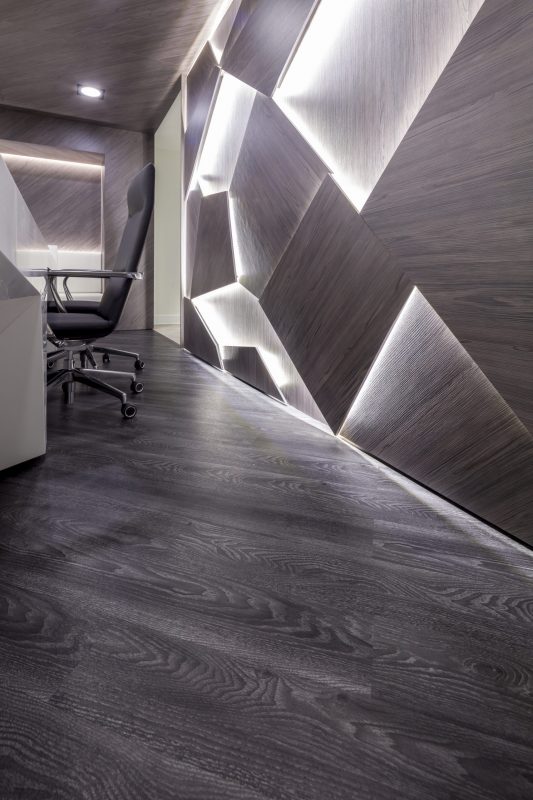 large office fit out and office design in London - reception