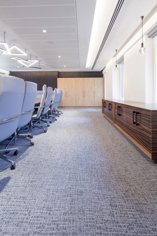 large office fit out and office design in London - Large meeting room