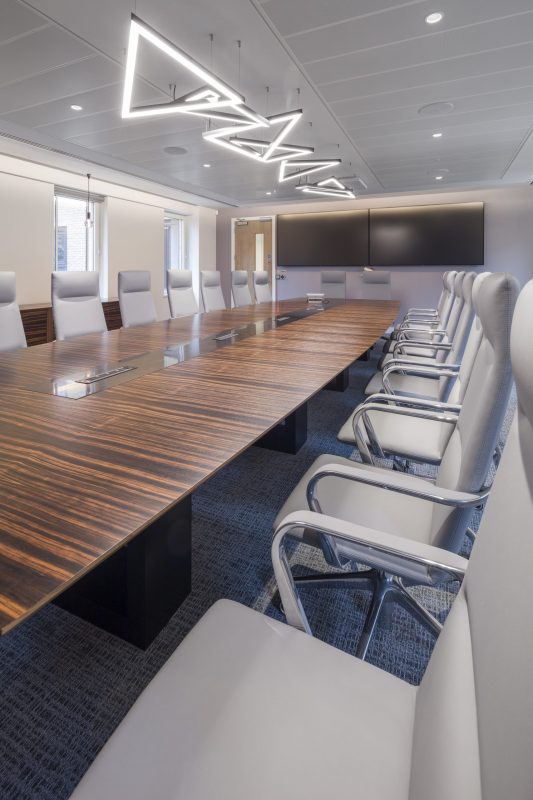 large office fit out and office design in London - Large meeting room