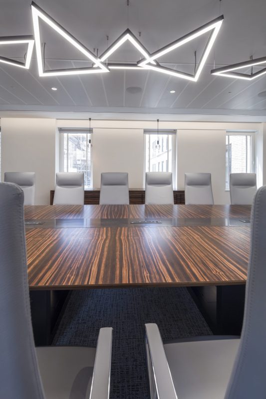 large office fit out and office design in London - Large meeting room