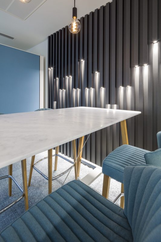 large office fit out and office design in London - communal area