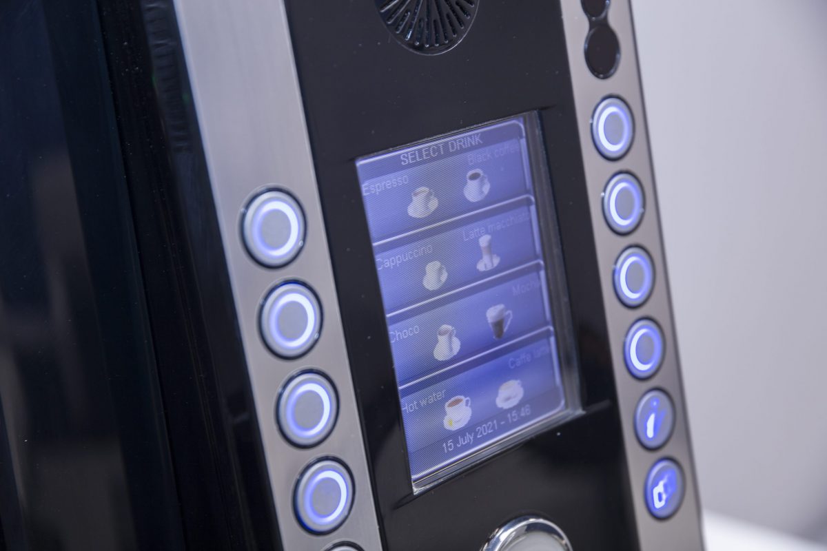 large office fit out and office design in London - coffee machine