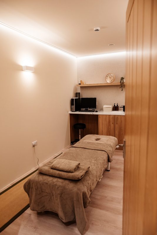 Massage room for Moko Physiotherapy in London