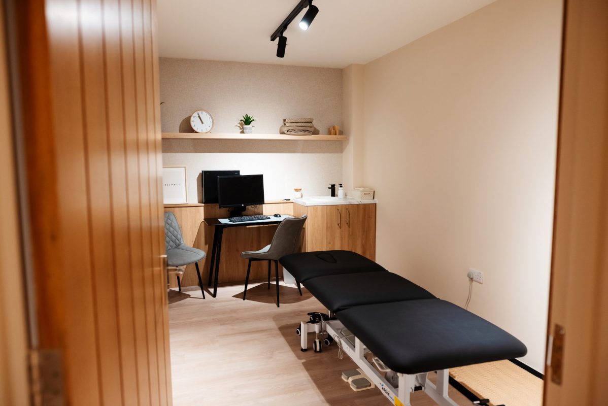 Massage room for Moko Physiotherapy in London